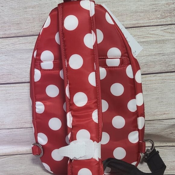 Disney D23 Destination 2025 Lug Red/White Polka Dot Bag - Limited Ed - NEW - Picture 2 of 2